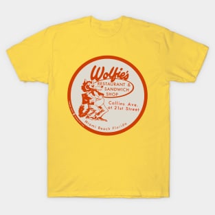 Vintage Wolfies Restaurant Miami Florida Ashtray T-Shirt